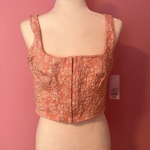 Wild fable cropped corset top